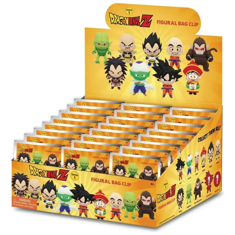 Merkproduct DRAGON BALL Z - Series 1 - 3D Foam Bag Clip (Display 24 Pcs)