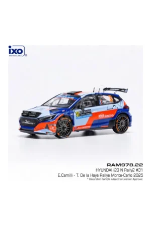 Hyundai i20 n rally2 31 camili/de la haye wrc rallye monte-carlo 2025 Miniatuur Direct Beschikbaar