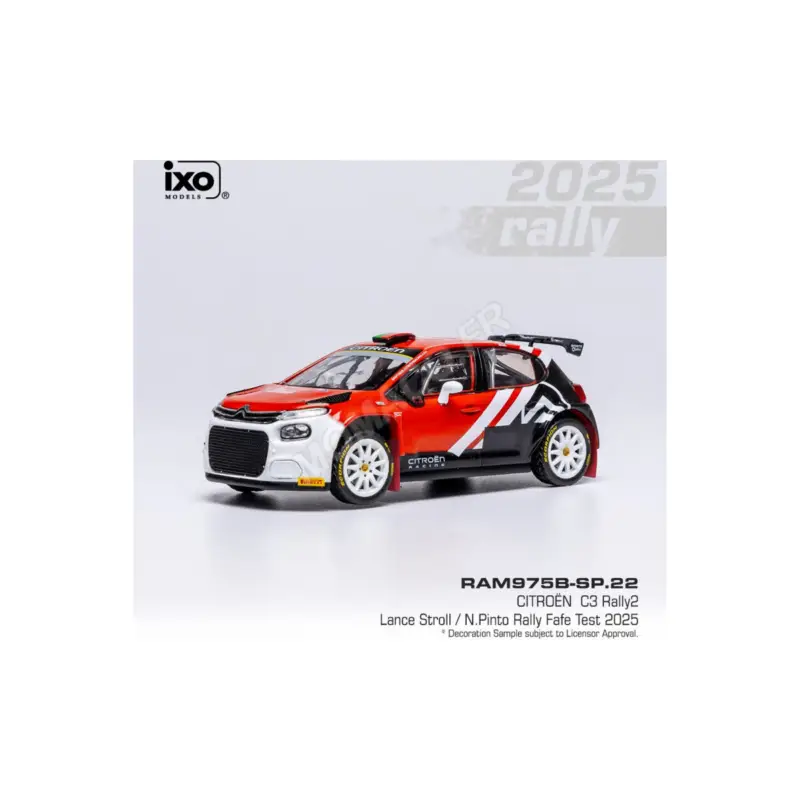 Citroën c3 rally2 stroll/pinto wrc rallye fafe test 2025 Miniatuur Lage Kosten