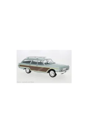 Betaalbaar Ford ltd country squire 1960 blue Miniatuur