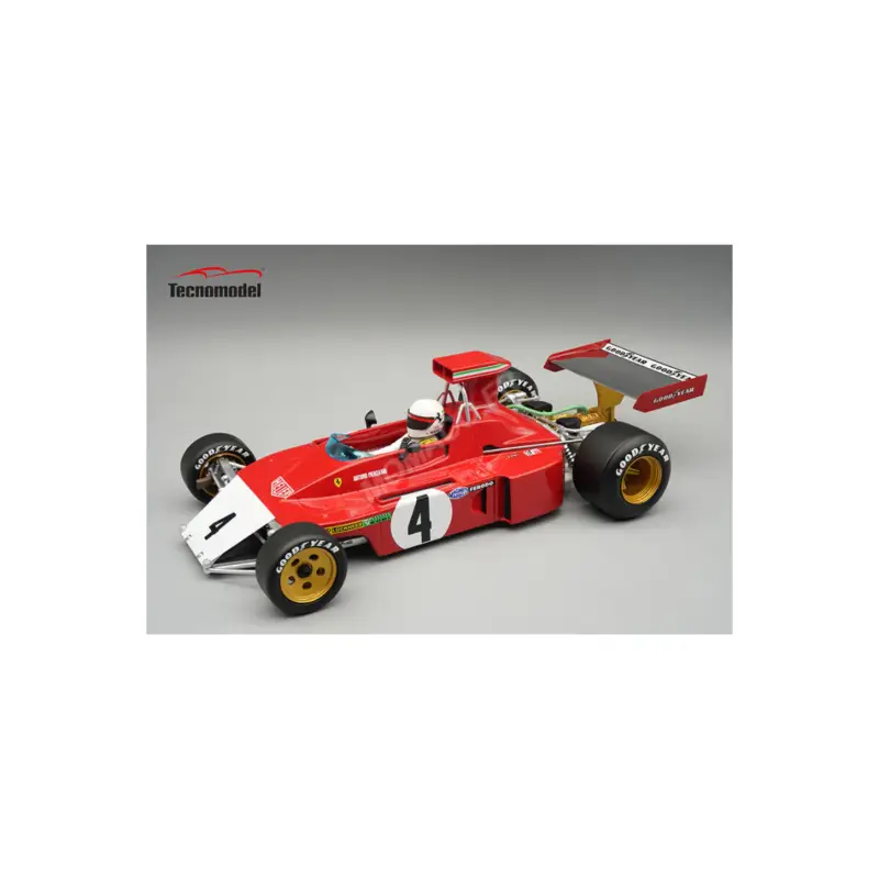 Op = Op Ferrari 312b3-73 broke nose 4 arturo merzario 1973 canadian grand prix with figurine