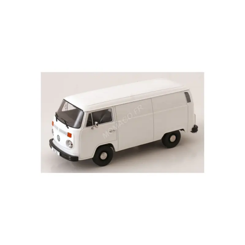 Volkswagen bus t2b delivery van 1972 white Miniatuur Hoge Kwaliteit
