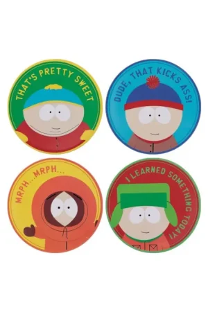 SOUTH PARK - 4 Engraved Metal Coasters Must-Have