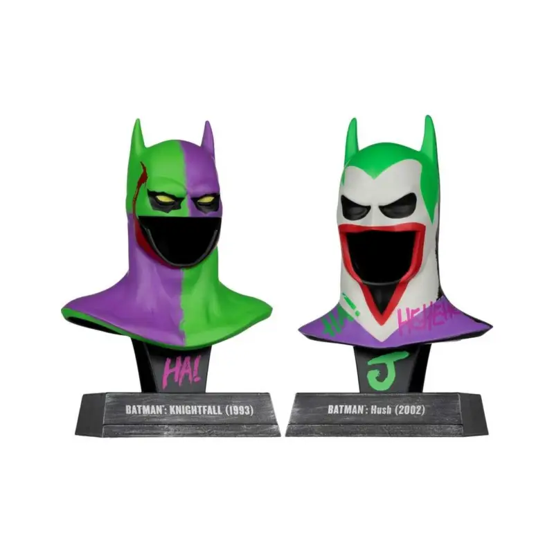 Batman DC Direct mini replica 1/3 Pack of 2 Batman masks Hush & Knightfall (Jokerized) (Gold Label) 18 cm Nu Kopen