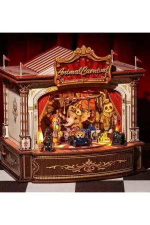 Aanbieding BOOK NOOK KIT - DIY - Carnival of the Animals - 413 pieces + LED Lighting