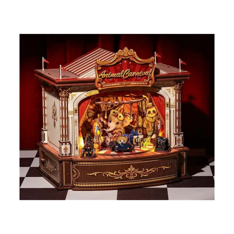 Aanbieding BOOK NOOK KIT - DIY - Carnival of the Animals - 413 pieces + LED Lighting