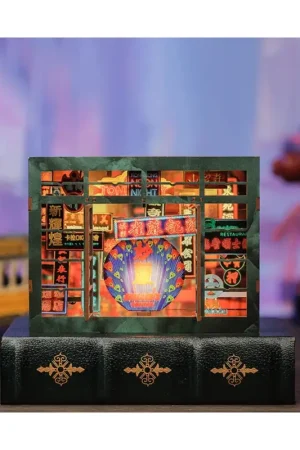 BOOK NOOK KIT - DIY - Hong Kong Neon Light - 49pc + LED Lighting Uitverkoop