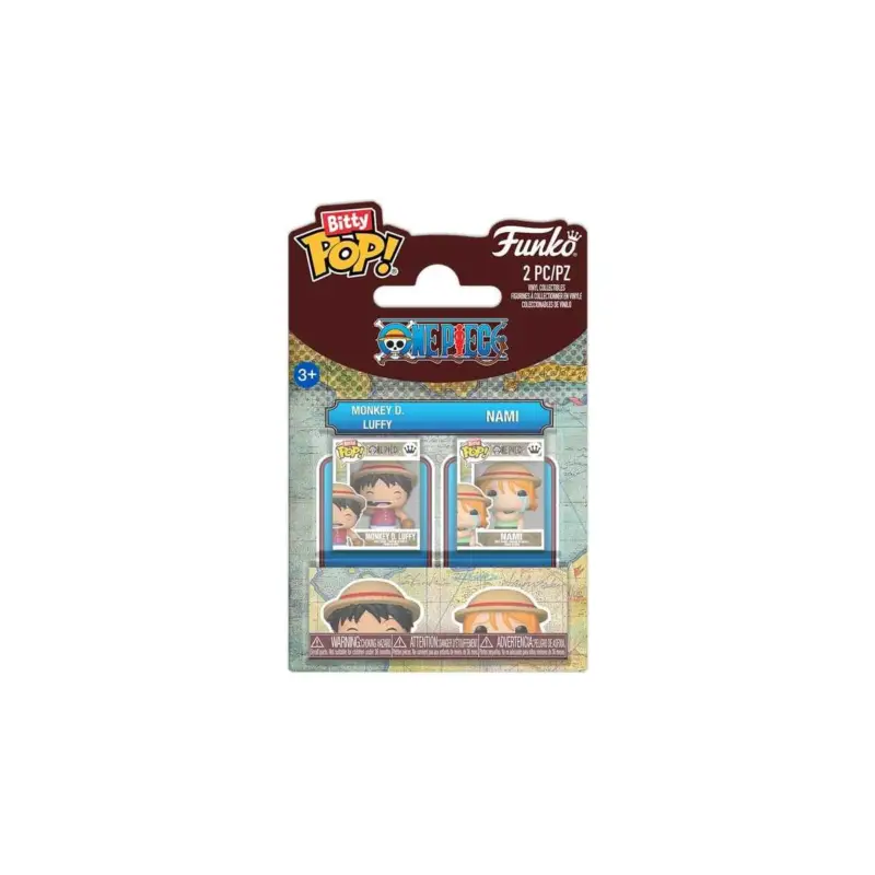 One Piece Bitty POP! Vinyl Figures Monkey D. Luffy & Nami 2 cm Pop figur Bestseller