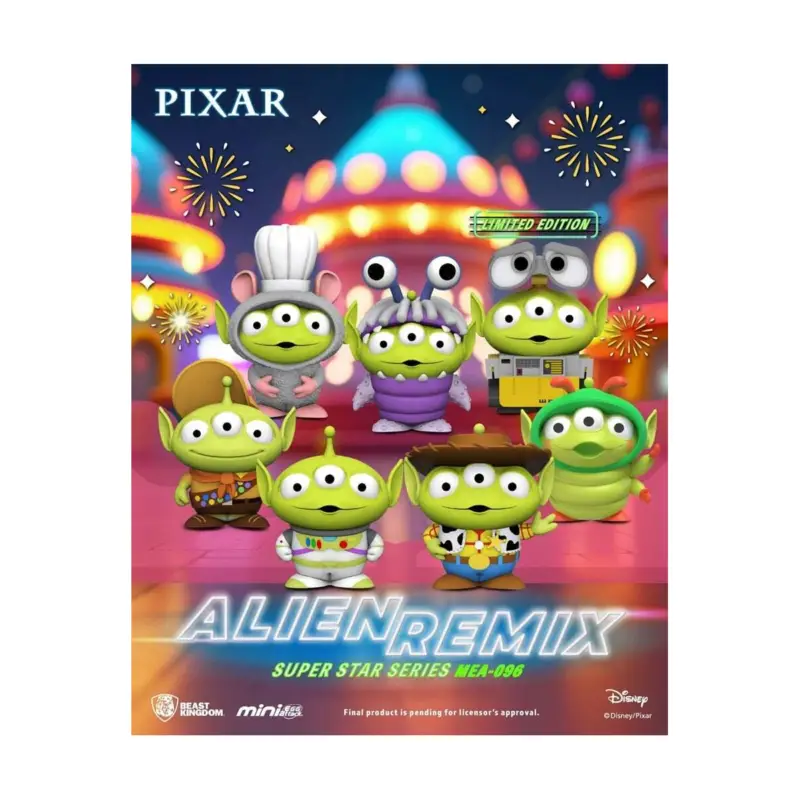 PIXAR - Alien Remix Super Star Series - Set 6 Figure 8 cm Figuurtje Nieuw