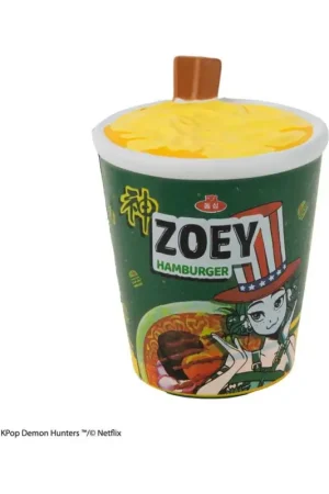 Rechtstreeks Van De Fabrikant KPop Demon Hunters Squishy Zoey Hamburger Noodles Anti-Stress Figure