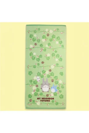 Hete Deal MY NEIGHBOR TOTORO - Totoro Green Leaf - Bath Towel 70x140cm