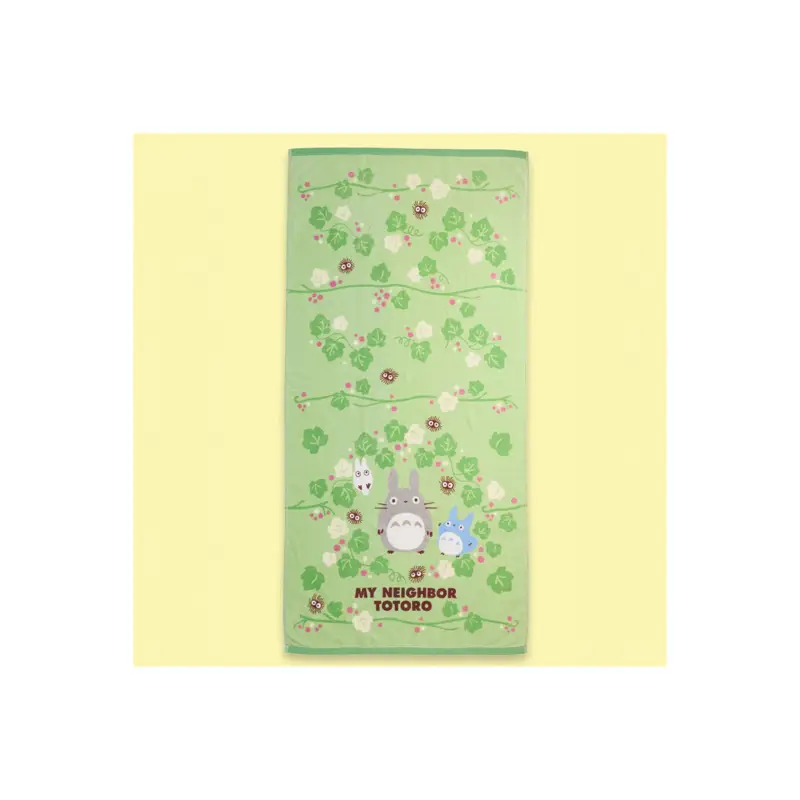 Hete Deal MY NEIGHBOR TOTORO - Totoro Green Leaf - Bath Towel 70x140cm