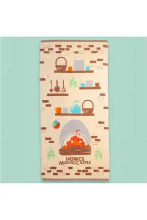 HOWL'S MOVING CASTLE - Cooking with Calcifer - Bath towel 70x140cm Snelle Levering