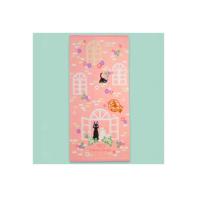 KIKI THE DELIVERY WITCH - Soft Pink - Bath Towel 70x140cm Veilige Betaling
