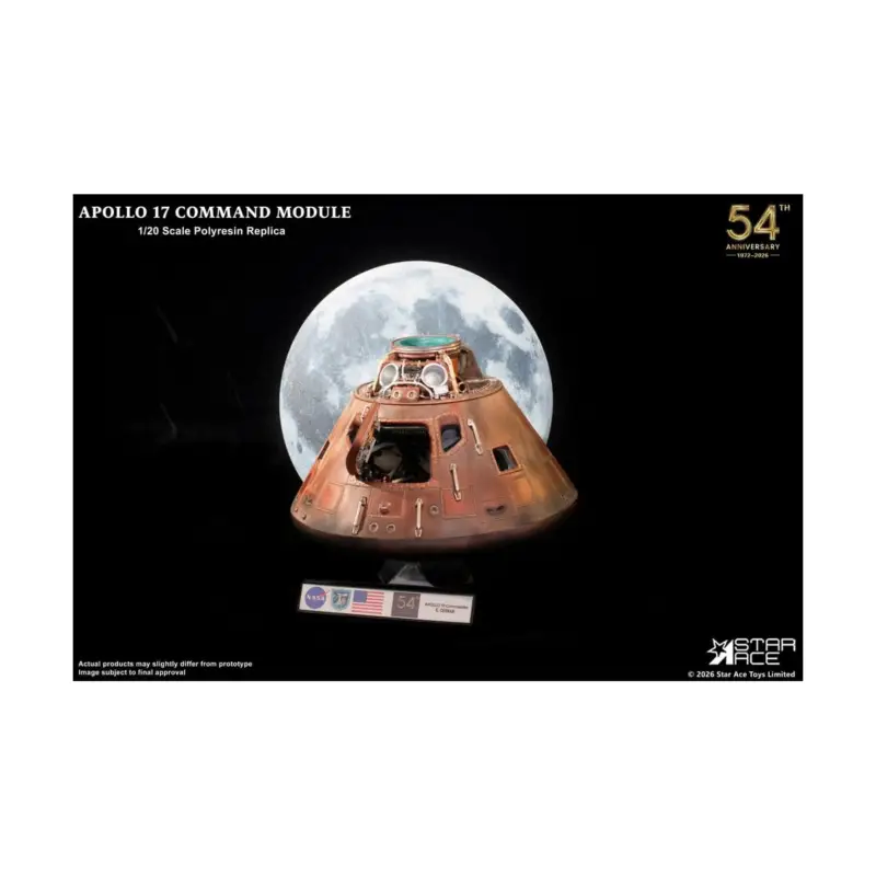 Apollo 17 Replik 1/20 Command Module 20 cm Betrouwbaar