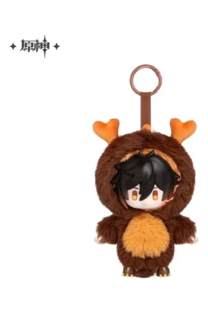 Genshin Impact Winter Nesting Series Zhongli Vinyl Plush Keychain 15cm Express Levering