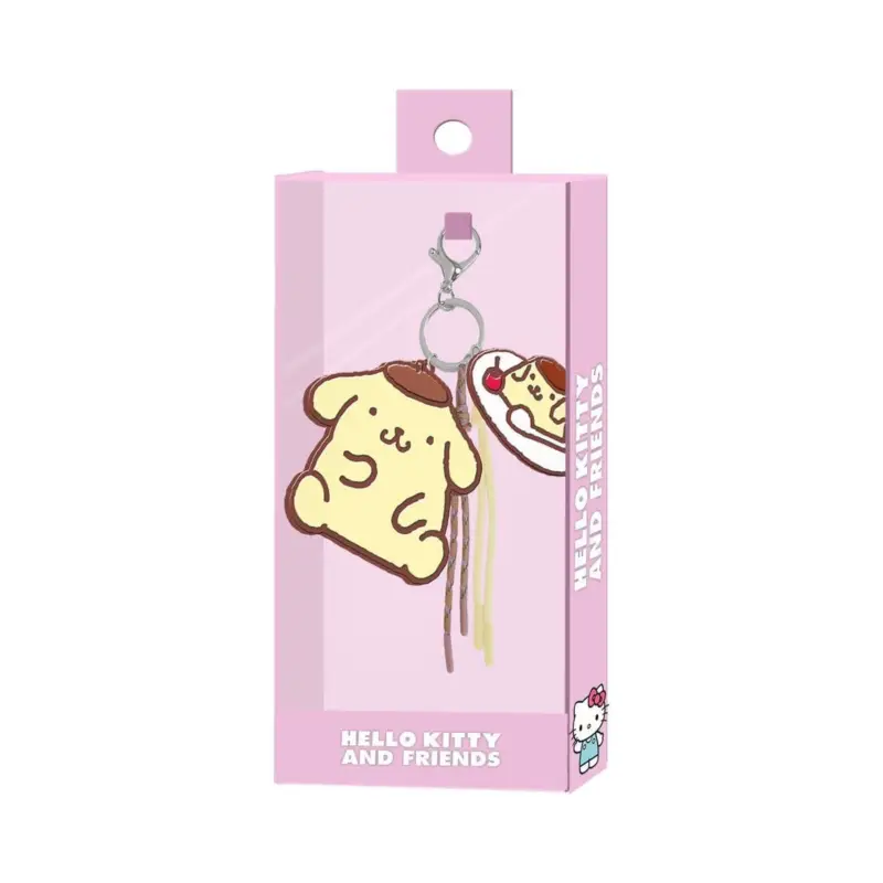 Sanrio Pompompurin Face Charm Keychain Nu Kopen