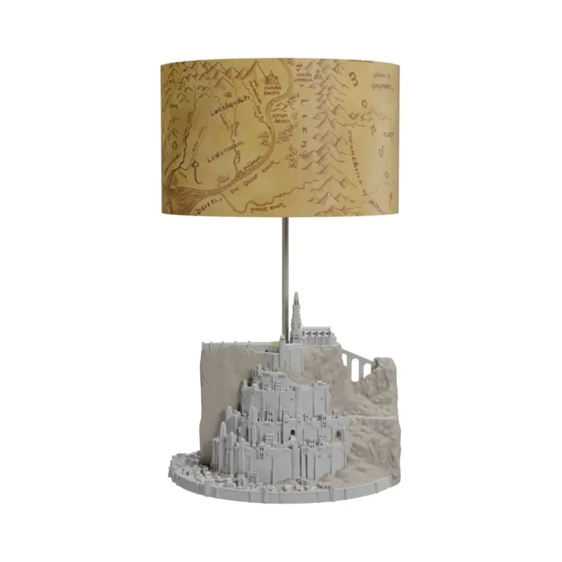 The Lord of the Rings table lamp with Minas Tirith lampshade, 34 cm Beperkte Voorraad