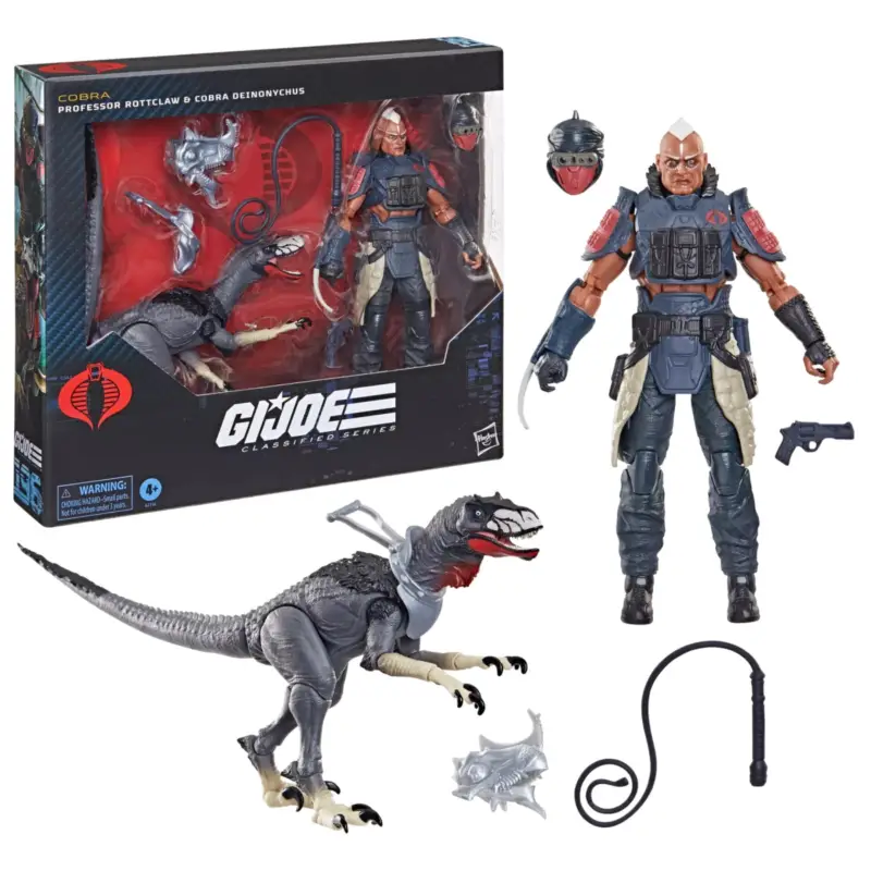 Beste Prijs GI JOE - Rottclaw & Deinonychus - Classified Series 196 Figure 15cm Figuurtje
