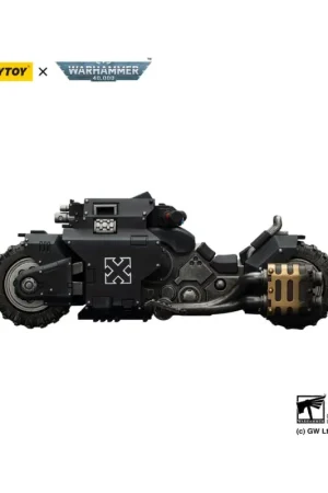 Tijdelijk Beschikbaar Warhammer 40,000 Raider-pattern Combat Bike Raven Guard with twin-linked bolt rifles 22 cm
