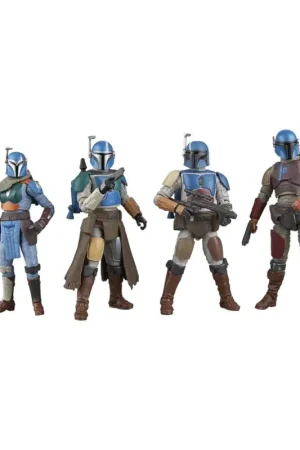 Koopje Star Wars The Mandalorian Vintage Collection pack of 4 Mandalorian Shriek-Hawk Figures 10 cm