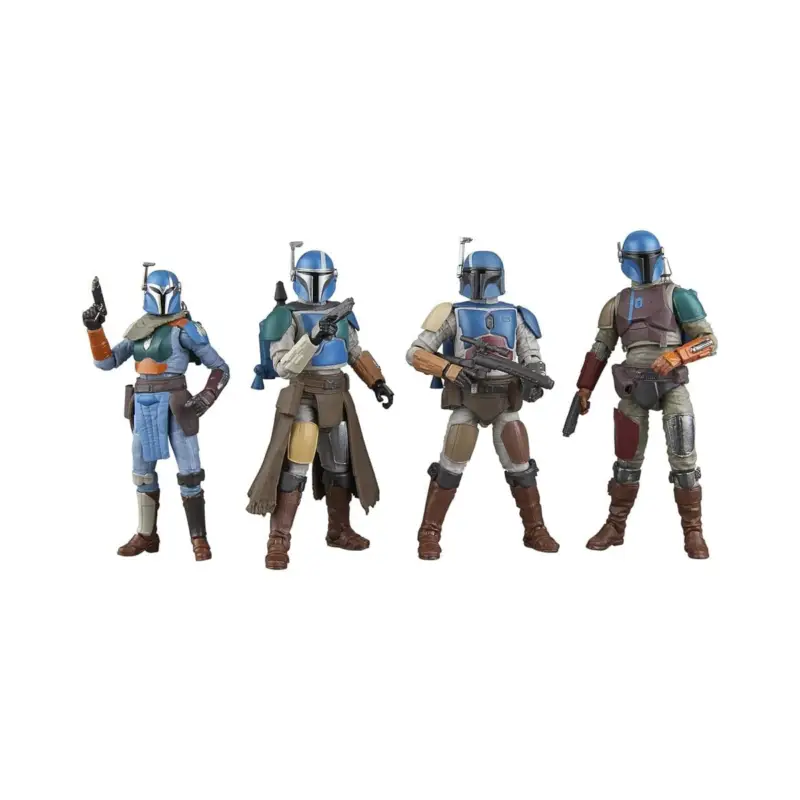 Koopje Star Wars The Mandalorian Vintage Collection pack of 4 Mandalorian Shriek-Hawk Figures 10 cm