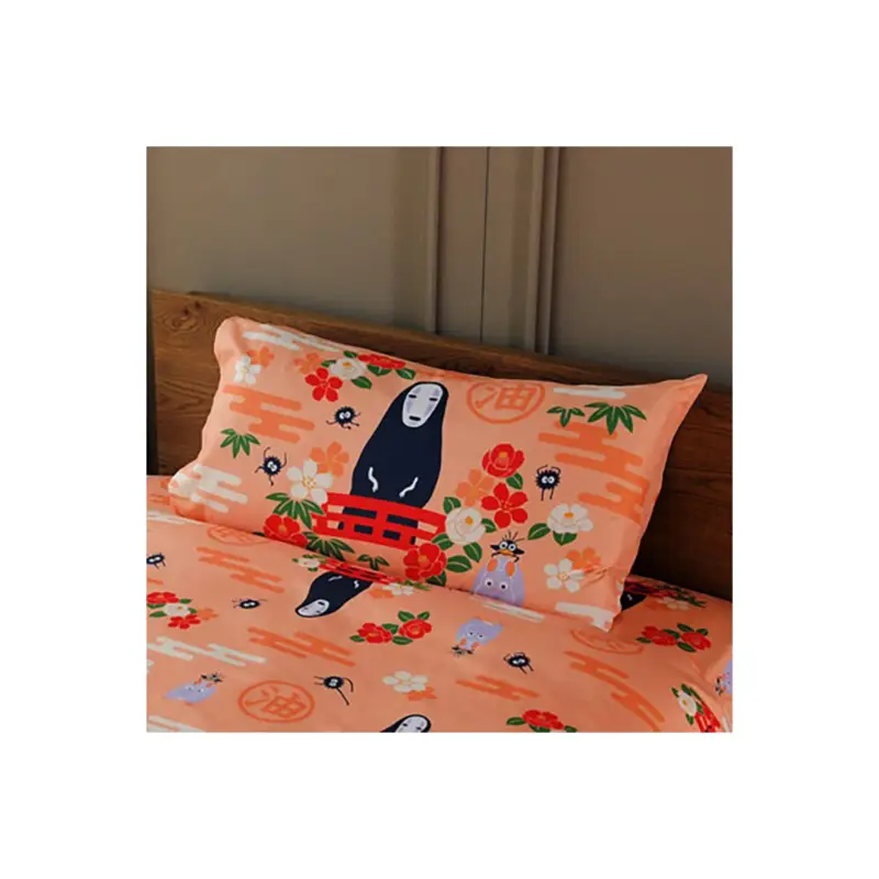 Spirited Away No Face & Flowers Natsu Cushion Cover Bestel Nu
