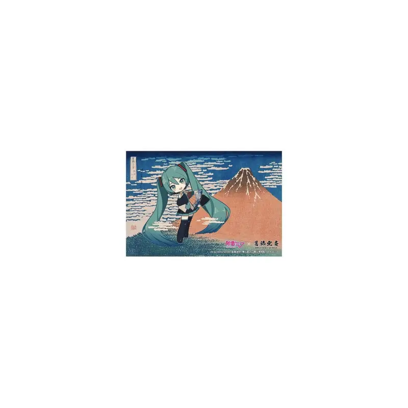 Hatsune Miku x Katsushika Hokusai iXima Postcard Fine Wind, Clear Morning (Chibi Character) (10) Express Levering
