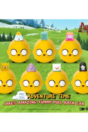 Snelle Levering ADVENTURE TIME - Jake's Tummy Pull Black Car -Set 6 Fig. Blind Box 5cm