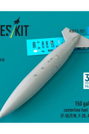 150 gallon centerline fuel tank (F-5E/F/N, F-20, AT-3) (1 pcs) (3D Printed) Lage Prijs