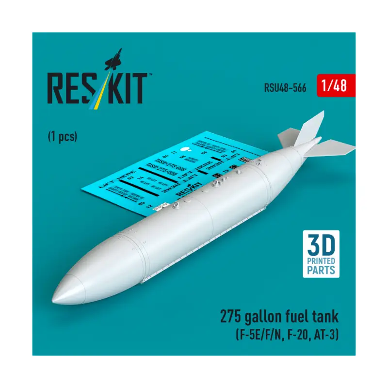 Exclusieve Aanbieding 275 gallon fuel tank (F-5E/F/N, F-20, AT-3) (1 pcs) (3D Printed)