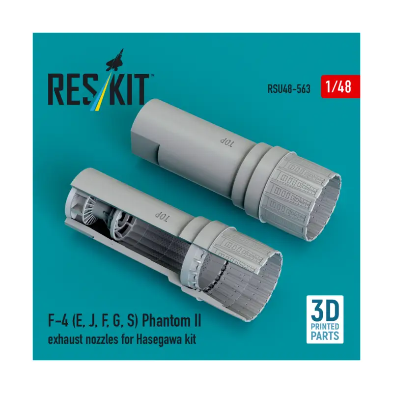 F-4 (E, J, F, G, S) Phantom II exhaust nozzles for Hasegawa kit (3D Printed) (1/48) 4824594205636 0 21.10 10.55 0.00 Superprijs
