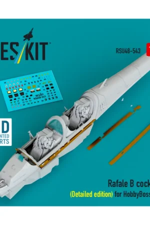 Tijdelijk Beschikbaar Rafale B cockpit (Detailed edition) (designed to be used with Hobby Boss kits) (3D Printed)
