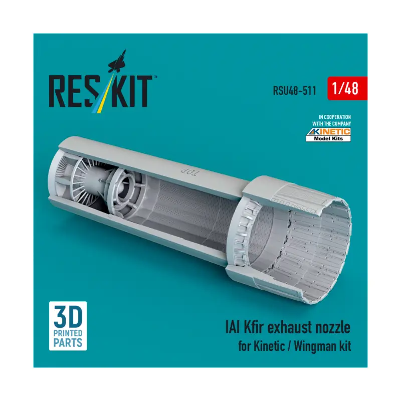 IAI Kfir exhaust nozzle for Kinetic / Wingman kit (3D Printed) Seizoensaanbieding