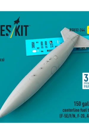 150 gallon centerline fuel tank (F-5E/F/N, F-20, AT-3) (1 pcs) (3D Printed) Koopje