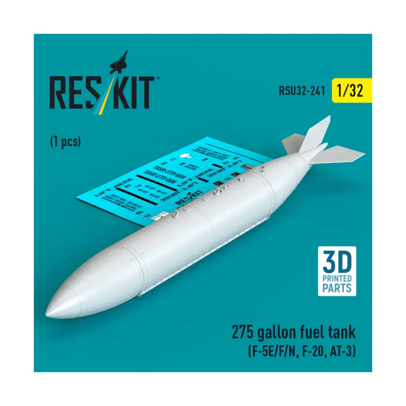 Merkproduct 275 gallon fuel tank (F-5E/F/N, F-20, AT-3) (1 pcs) (3D Printed)