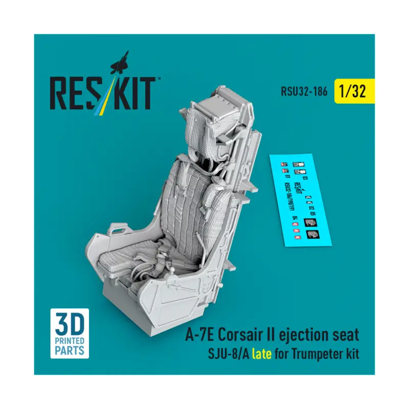 A-7E Corsair II ejection seat SJU-8/A late (designed to be used with Trumpeter kits) (3D Printed) Merkproduct