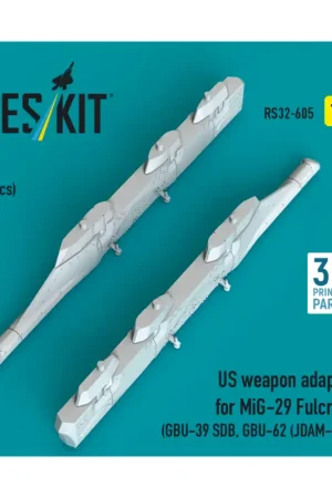 US weapon adapter for MiG-29 Fulcrum (2 pcs) (GBU-39 SDB, GBU-62 (JDAM-ER)) (3D Printed) Express Levering