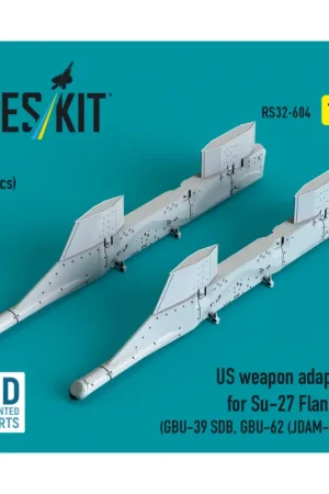 Aanbieding US weapon adapter for Su-27 Flanker (2 pcs) (GBU-39 SDB, GBU-62 (JDAM-ER)) (3D Printed)