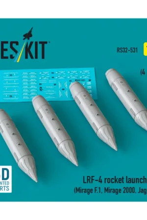 Veilige Betaling LRF-4 rocket launchers (4 pcs) (Mirage F.1, Mirage 2000, Jaguar) 3D-Printed