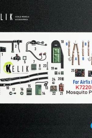 de Havilland Mosquito PR.XVI - interior 3D decals for Airfix kit Koop Online