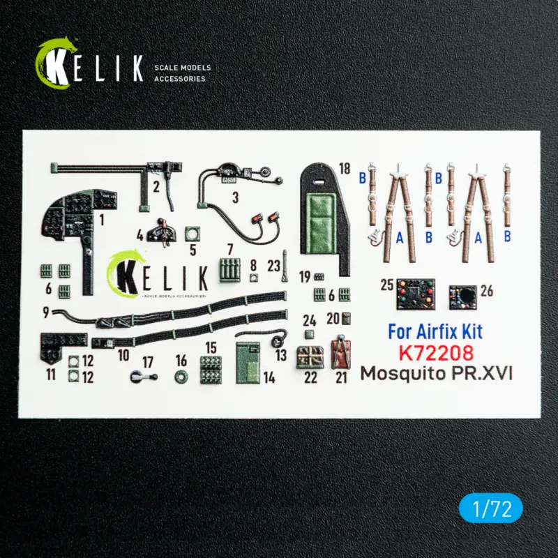 de Havilland Mosquito PR.XVI - interior 3D decals for Airfix kit Koop Online