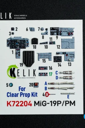 Hete Deal MiG-19P/PM - interior 3D decals for ClearProp kit