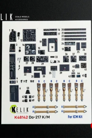 Do-217 K/M - interior 3D decals for ICM kit Op = Op