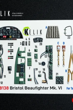 Superprijs Bristol Beaufighter Mk.VI - interior 3D decals for Tamiya kit