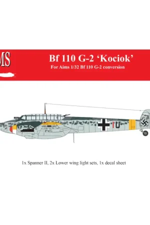 Messerschmitt Bf-110G-2 'Kociok' conversion (for Aims Bf 110 G-2 conversion or modified old Revell G-4 kit) Finale Uitverkoop