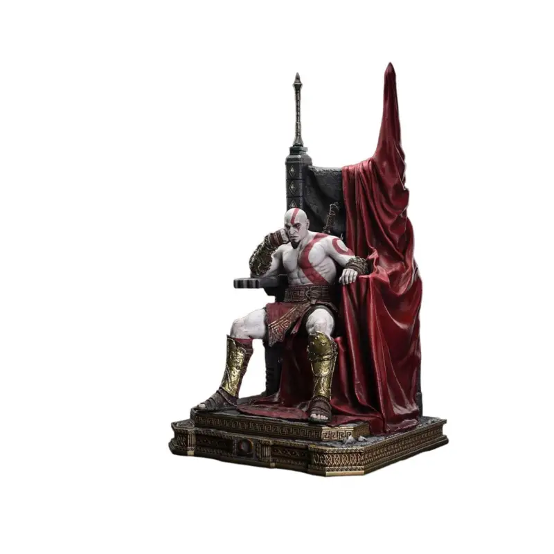 Throne Legacy God of War Series statuette 1/3 Ragnarok Young Thyself Kratos 91 cm Beeldjes Gecertificeerd