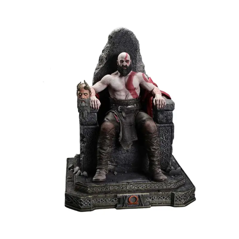Throne Legacy God of War Series statuette 1/3 Ragnarok Master Thyself Kratos 67 cm Beeldjes Koopje