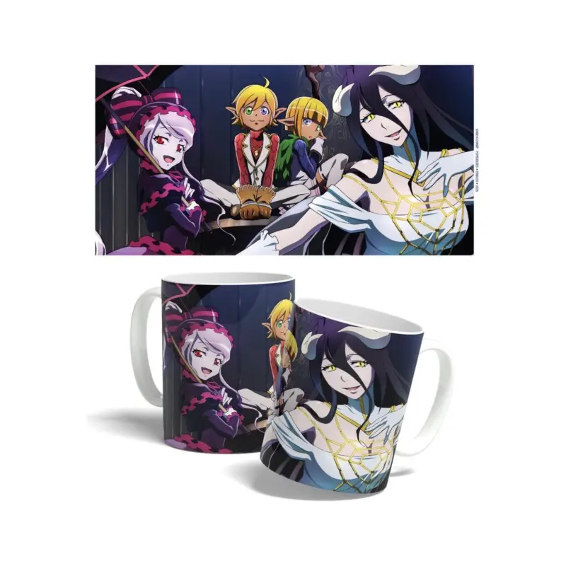 Beste Prijs Overlord mug Albedo, Aura, Mare & Shalltear 325 ml