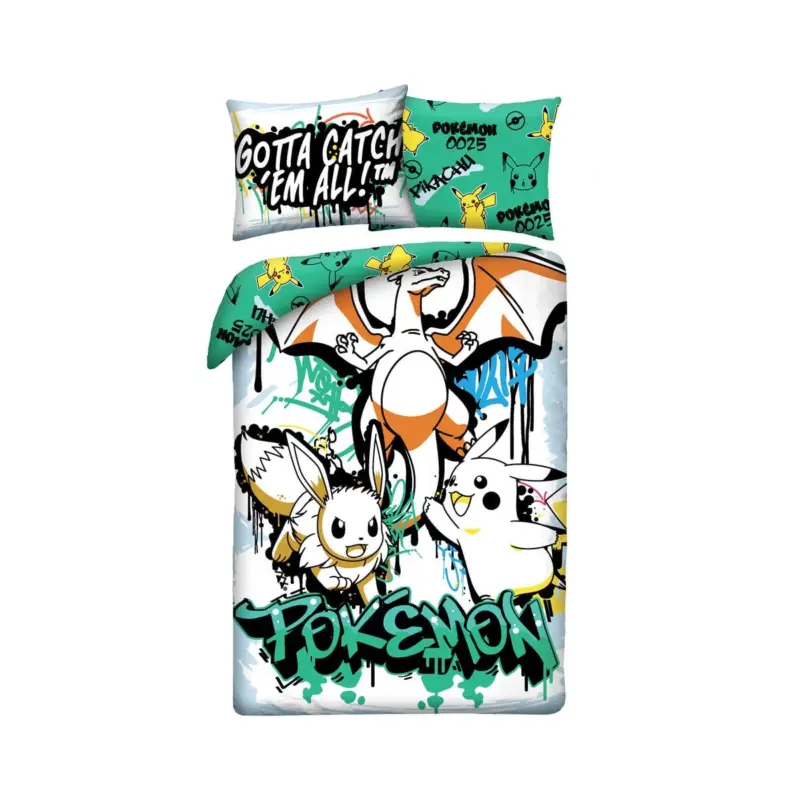Pokémon bedding set Ver. 18 140 x 200 cm / 70 x 90 cm Koopje